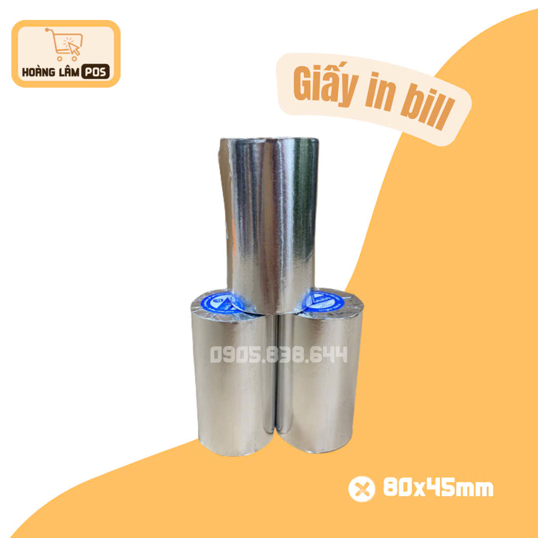 Giấy in nhiệt 80x45mm (100 cuộn)
