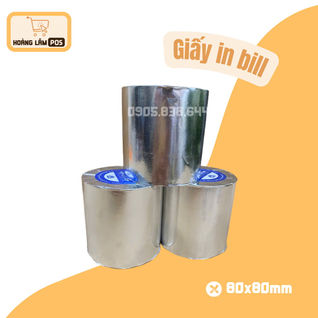 Giấy in nhiệt 80x80mm (thùng 30 cuộn)