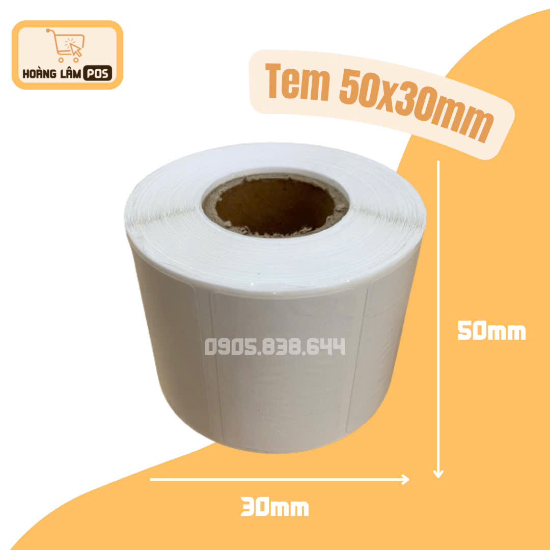 Decal 50x30mm 25m
